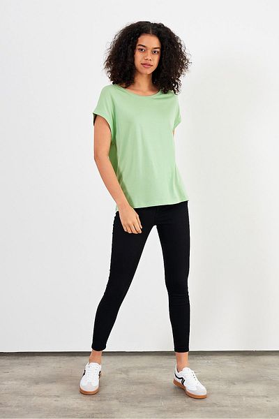 VENA Γυναικείο μπλουζάκι Cindy Çağla με λαιμόκοψη Modal - Regular Fit (Lyocell)