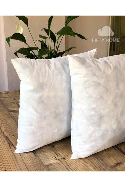 Fifty 2 Pieces Throw Pillow Inner Pillow - Throw Pillow Inner Pillow - Throw Pillow Inner Filling 50% Beads Silicone / 50% Cropped Sponge
