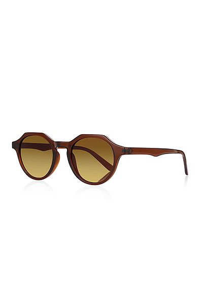 Kinary New Trend Unisex Sunglasses Brown Shiny 1037