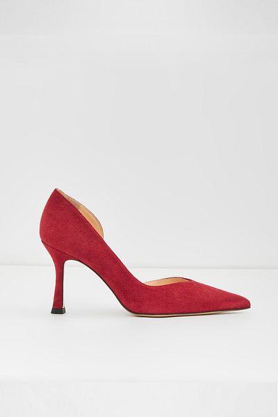 Aldo Nairobi-Tr-Genuine Leather Red Women's Heeled Shoes