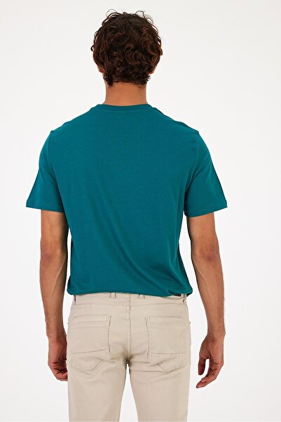 VENA Men's Forest Printed Vena Regular Fit Crew Neck T-Shirt