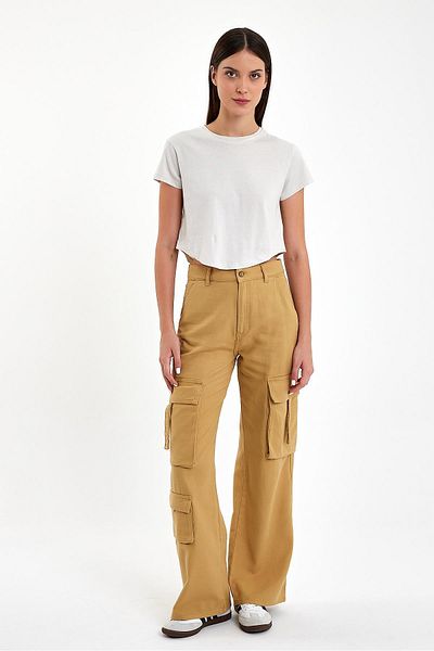 VENA Tricou Crop de damă Maria Stone