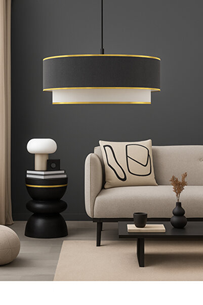 Vivido Abajur Vivid Tekli Antrasit Avize