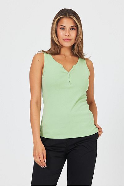 VENA Matilda Water Green Buttoned Women's Undershirt