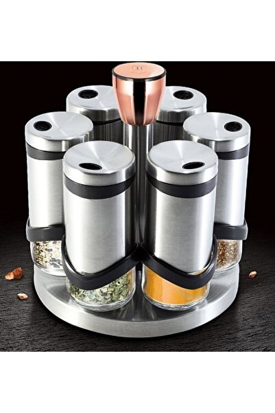 Berlinger Haus Sada 7 koření v otočném stojanu, edice Moonlight, nerezová ocel