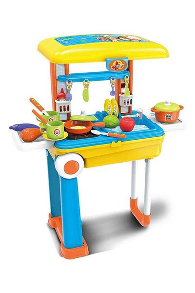 BabyCara Little Chef Kitchen Set 2-in-1 Travel Suitcase