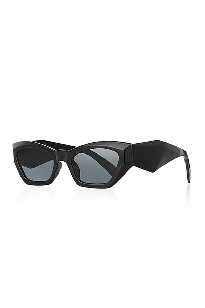 Kinary New Trend Vintage Sunglasses Black Shiny 1040