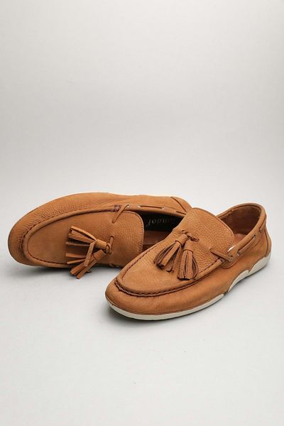 Gondol Loafer clasic din piele naturală pentru bărbați Mustard 42 Ttx.60165