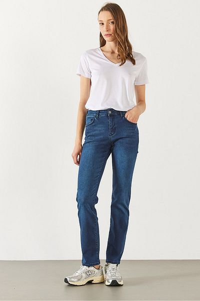 VENA Pantaloni jeans Gabriel Blue Black Straight Fit (Lyocell) - BLUE BLACK