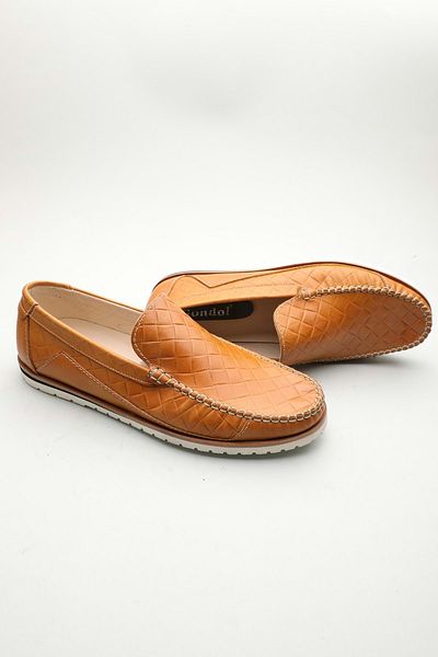 Gondol Ανδρικό Γνήσιο Δέρμα Classic Loafer Camel 42 Ttx.601184
