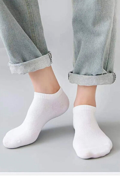 İbrahim Berk Черно-бели цветни памучни мъжки и женски чорапи с боти до глезена, къси спортни чорапи за бягане и ходене, 12 чифта