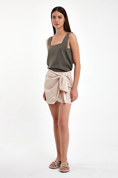 VENA Fusta Mini Pareo Stone - Model Dobby Femei