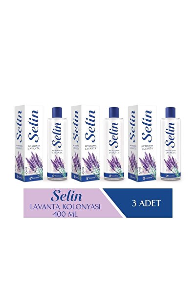 Selin Parfümlü Kolonya Lavanta 400 ml 3'lü Set