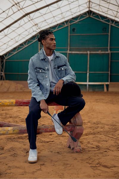 VENA Ανδρικό μπουφάν Mark Oversize Wide Cut Med Blue Jean