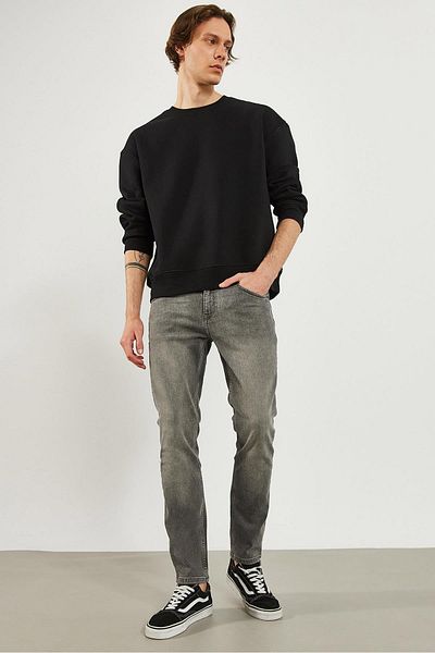 VENA Ανδρικό παντελόνι Edward Anthracite Slim Straight Jean