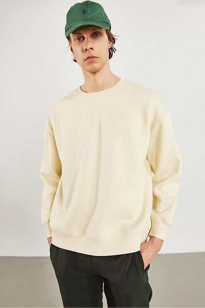 VENA Ανδρικό φούτερ Clark Bone Crew Neck Oversize