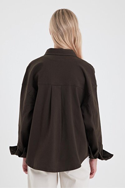 VENA Γυναικείο Jean πουκάμισο Sementa Khaki Χρώμα