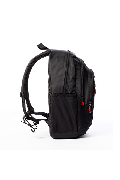 By Hakan My polo 2135 Okul Çantası Sırt çantası Suya Dayanıklı SİYAH-KIRMIZI