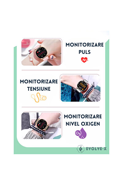 Evolve-x Ceas inteligent pentru femei Evolve-x® PRO 10, ecran AMOLED