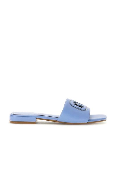 Guess Papuci albastri pentru femei Tarısha Fljtarlea19-albastru