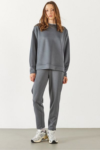 VENA Παντελόνι Jogging Alian Soft Textured (CUPRO) - ΑΝΘΡΑΚΙΤΗΣ