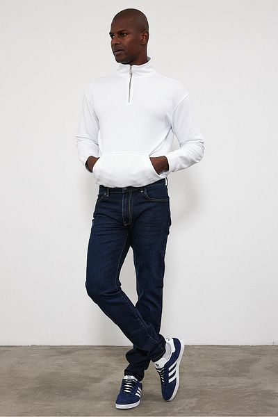 VENA Smith Natural Dark Blue Tapered Fit Jean Παντελόνι - Φυσικό Σκούρο Μπλε