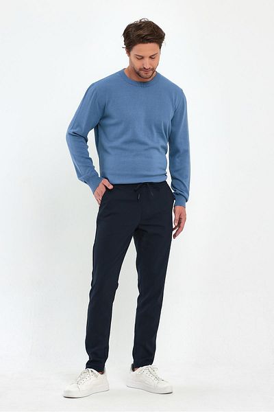 VENA Έξυπνο παντελόνι Alfred με ελαστική μέση - Navy Blue