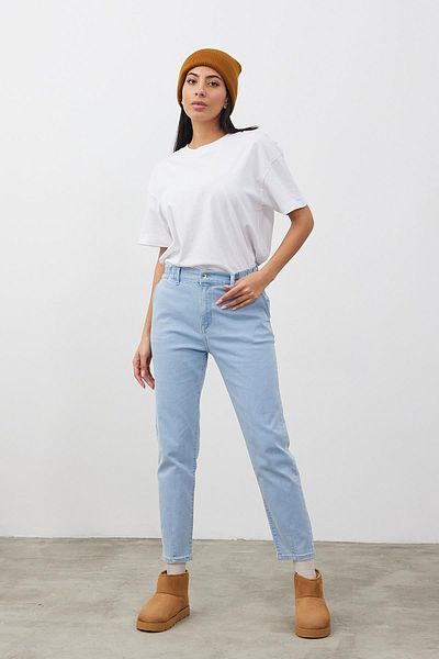 VENA Pantaloni de jeans cu talie elastică Norah Sky Blue - Sky Blue