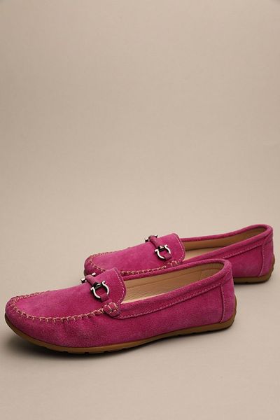 Gondol Mocasini clasici din piele naturala de dama Prune 37 Ttx.757