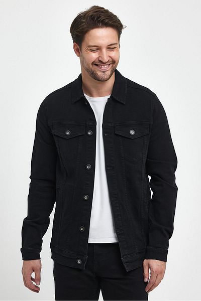 VENA Дънки Antonio Black Slim Fit Ceket - Черни