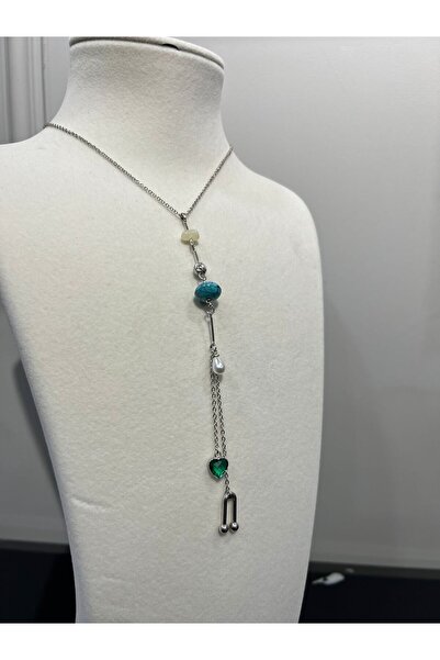 Store Steel Long Design Low-Cut Necklace