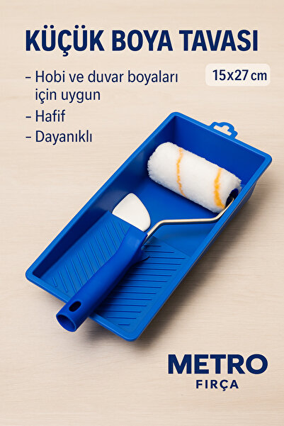 METRO Küçük Boya Tavası 15x27 Cm – Hafif, Dayanıklı, Hobi Ve Duvar Boyaları Için Ideal