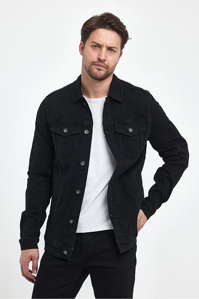 VENA Дънки Antonio Black Slim Fit Ceket - Черни