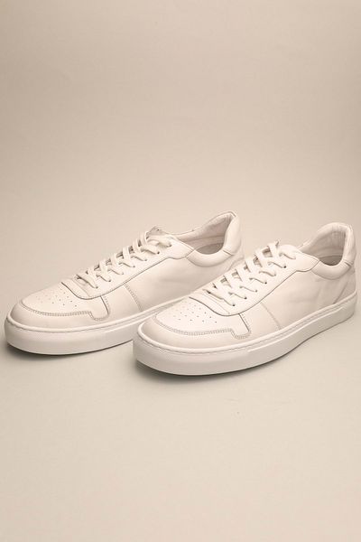 Gondol Bărbați din piele naturală Classic Casual White 45 Ttx.507