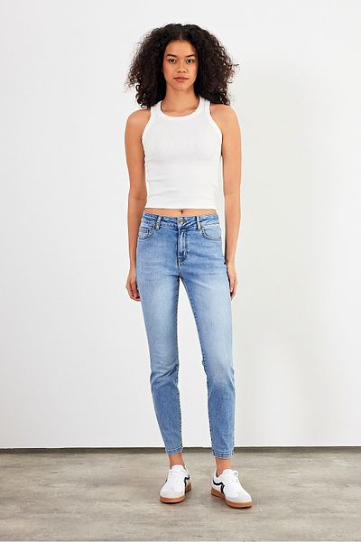 VENA Pantaloni skinny Gabriella Dirty Med Blue - Dirty Med Blue