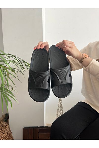 Behtah Kundura Open Front Flexible Soft Non-Slip Balcony Bathroom Garden Toilet Slippers Paid Military Service