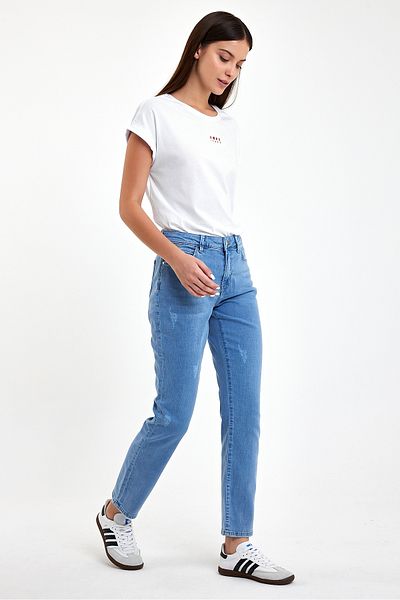 VENA Pantaloni de jeans pentru băiat Petra Dirty Med Blue - Dirty Med Blue