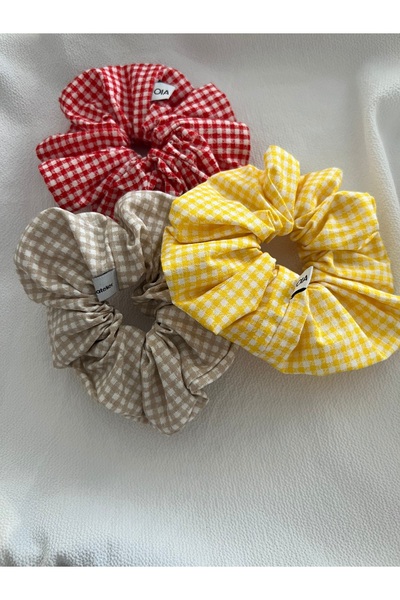 OIA Atelier مجموعة Scrunchie المدرسية من القماش القطني