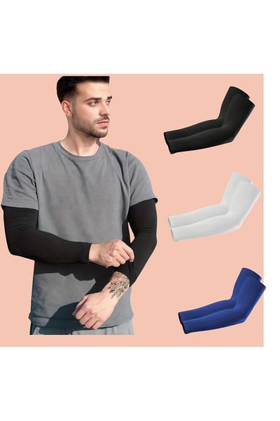 İmpavido 3-Piece Multi-Purpose Sports Armband Sun Protection Tennis Motorcycle Volleyball Basketball