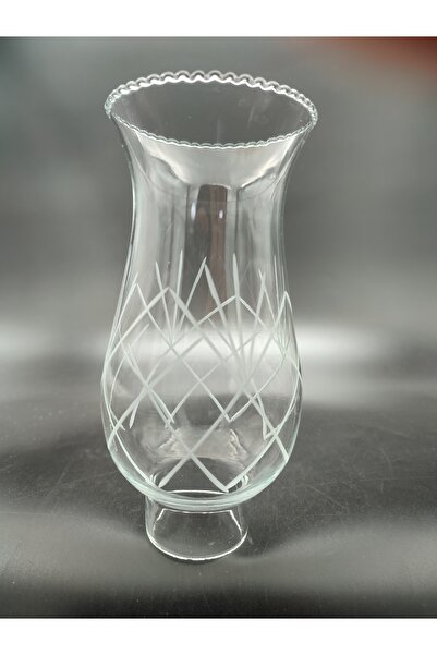 KUĞULU Avize Lamba Camı Küçük Şeffaf Dekorlu E.14 (ALT ÇAP: 4,5 CM YÜKSEKLİK:...