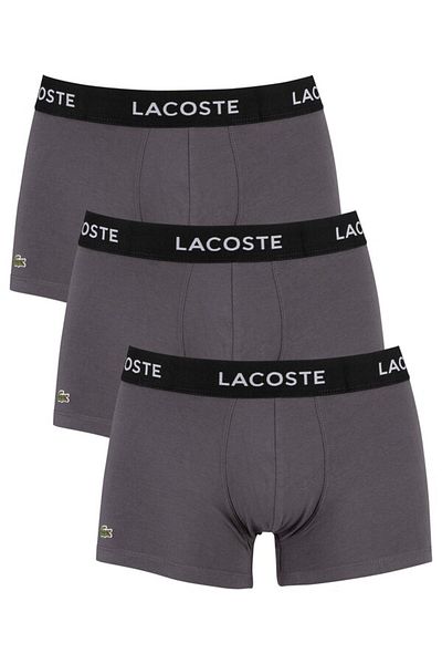 Lacoste Μπόξερ 3 τεμαχίων ανδρών 5h7686-00-xb4