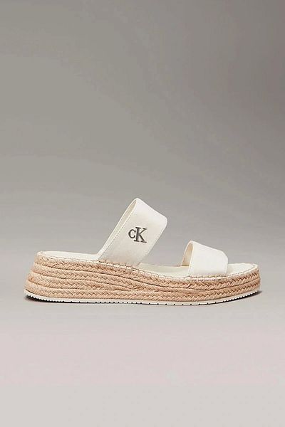 Calvin Klein Women's Canvas Platform Espadrille Slippers