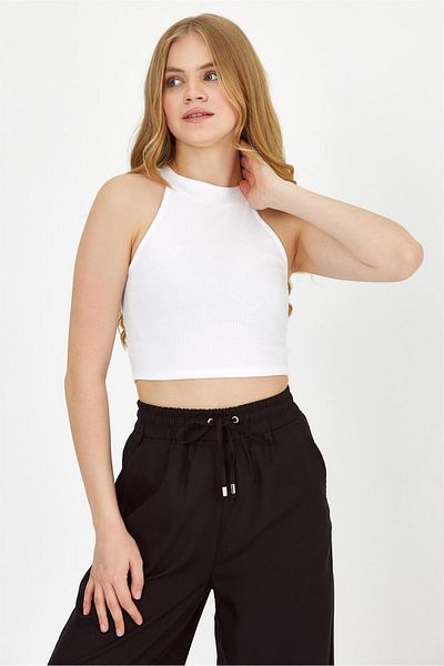 VENA Nancy Halter Top Tank - alb