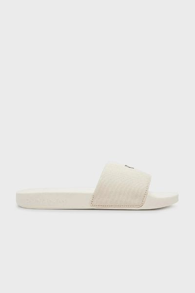 Calvin Klein شبشب نسائي بشعار Ecru Ck