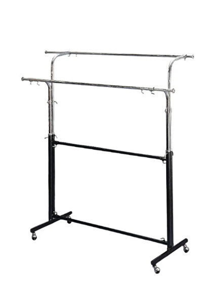 Ch Two-sided chrome and black abaya and clothing hanger