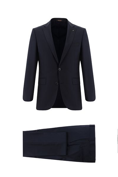 Abdullah Kiğılı Classic Striped Wool Suit