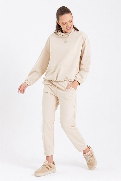VENA Γυναικείο παντελόνι Norah Cream Casual Cut