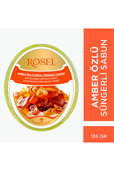 Amber Özlü Süngerli Doğal Sabun