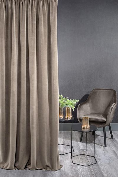 NS Ehli Tacir Βιζόν Velvet Fabric Extrafor Drawstring Κουρτίνα μονής πτερύγιος νέας σεζόν