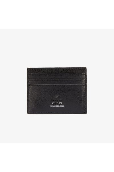 Guess Men's Mestre Black Card Holder